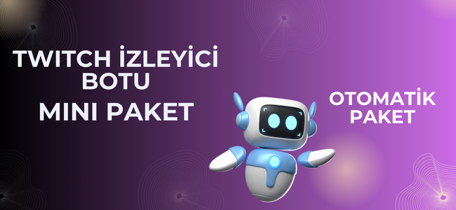 Twitch Canlı İzleyici Botu - Otomatik Mini Paket