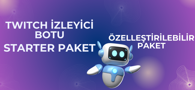 Twitch izleyici botu - özelleştirilebilir starter paket